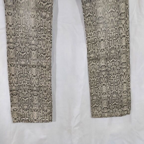 Petrol Jeans Snake Print Sz 27 Womens 2 Stretch Gray Rhinestones Bling Denim - Picture 3 of 14